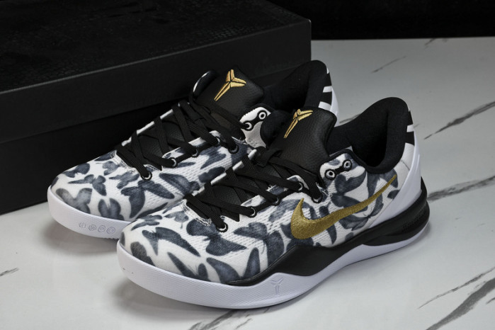 nike kobe 8 protro white metallic gold fv6325-100