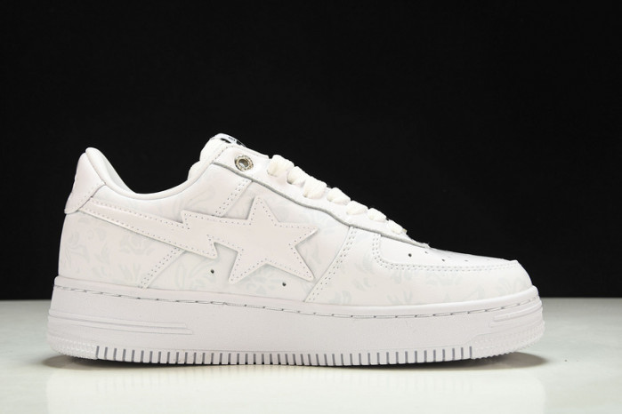 a bathing ape bape sta low with paint copshoe bp-055