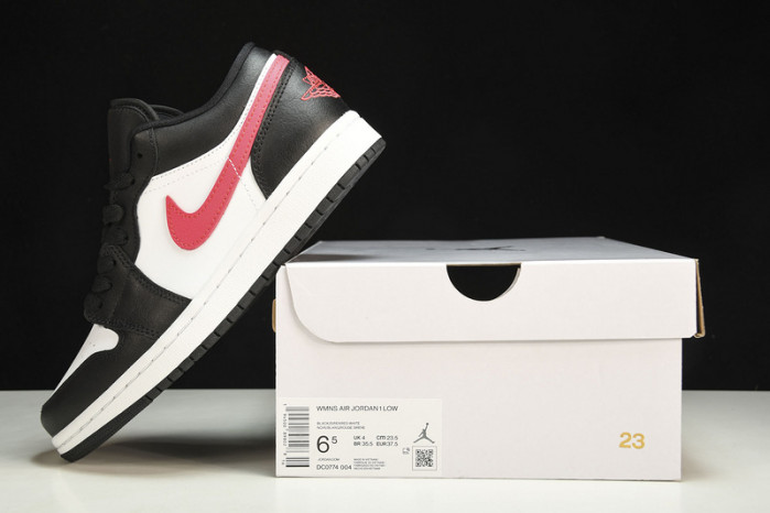 jordan 1 low black siren red (w) - dc0774-004