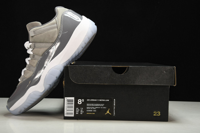 air jordan 11 low cool grey 528895-003