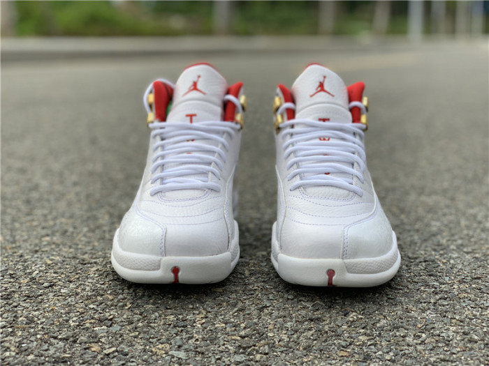 air jordan 12 fiba white university red 130690-107
