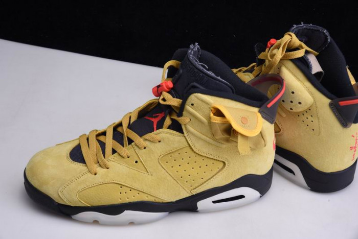 travis scott air jordan 6 yellow - cn1084-300