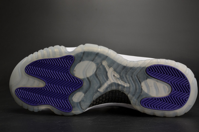 air jordan 11 retro lof "concord" black/ white mens 528895-153