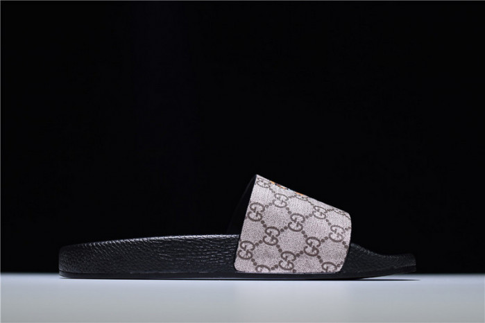 gc leather slide sandal with tiger 456234 k5y00 8919