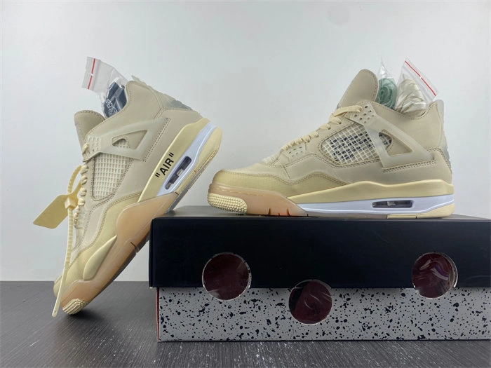 HighQuality Jordan 4 Retro Off-White Sail  CV9388- 3858