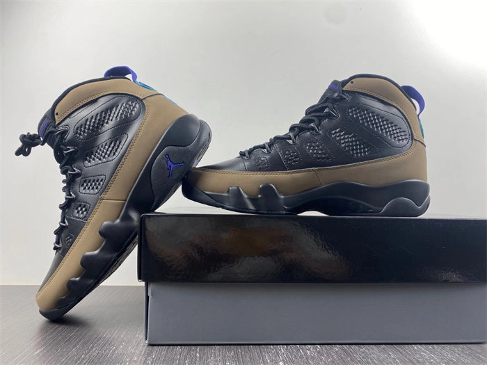 Vibrant Jordan 9 Retro Light Olive Concord CT8019- 4064