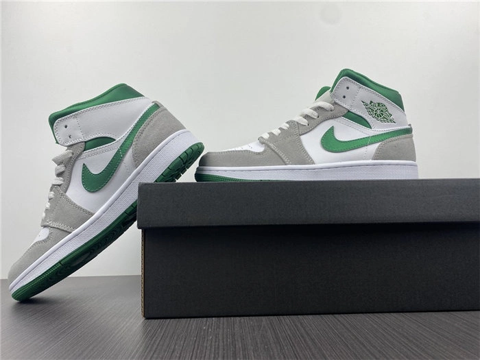Jordan1 Mid SE Grey Green DC7294- Comfortable 3705