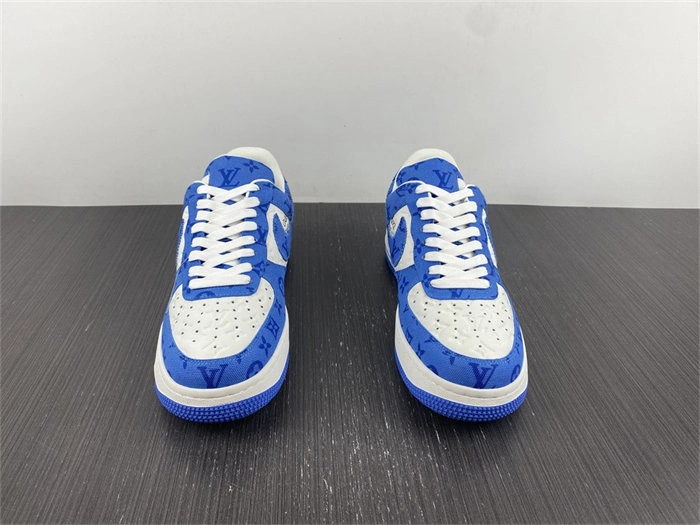 LV Nike Air Force 1 Low By Virgil Abloh White Royal Effortless 5147