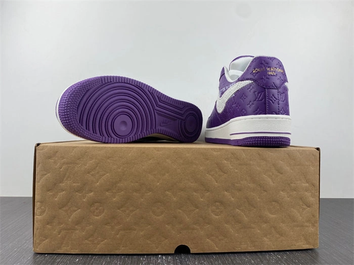 FastDry Luis Vitton Nike Air Force 1 Low By Purple White 5136
