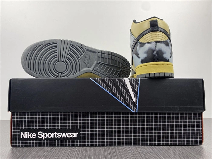 Elegant Nike Dunk High 1985 Black Acid Wash DD9404- 4780