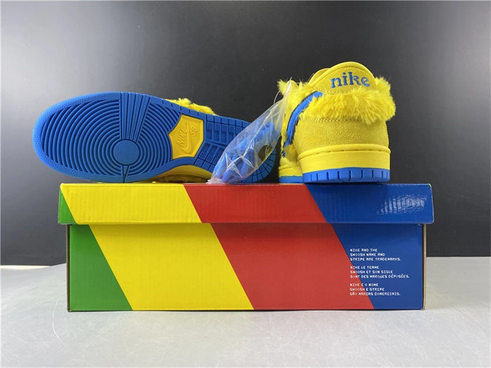 Nike SB Dunk Low Grateful Dead Bears Opti Yellow CJ5378- Neat 4896